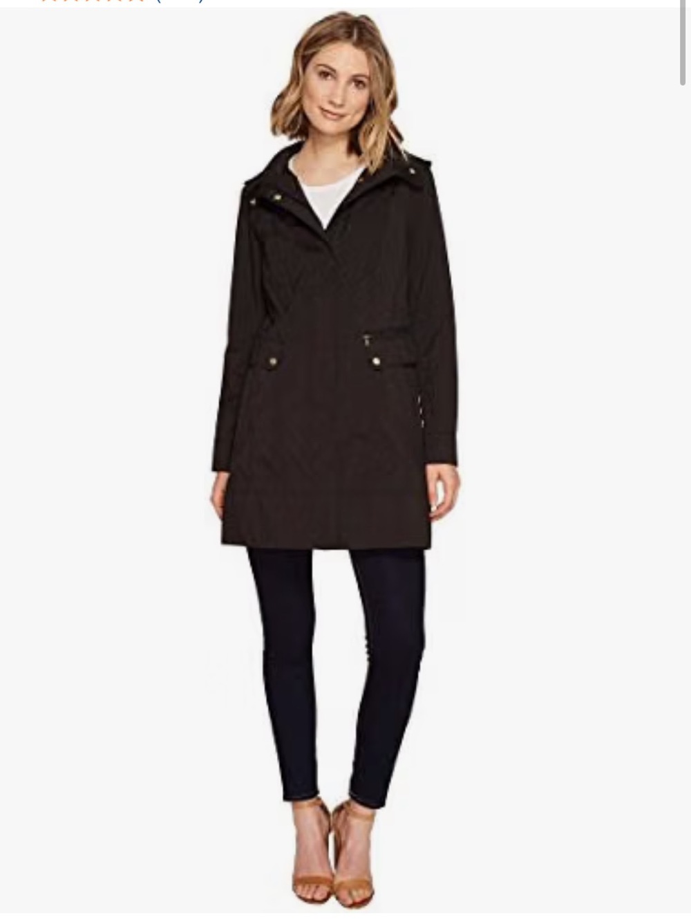 NEW Women's Signature Packable Hooded Rain Jacket NO POUCH Sz SMALL